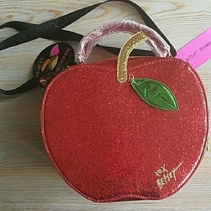 betsey johnson apple lunch bag